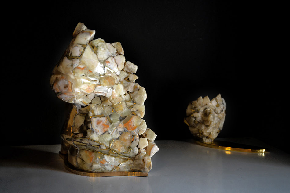 Giuseppe D'Angelo scultura bronzo e pietre dure 