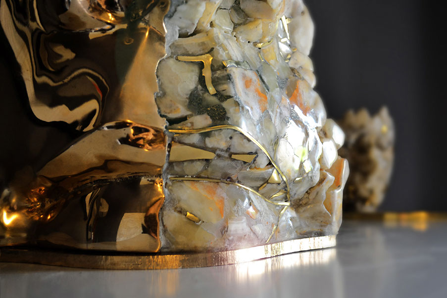 Giuseppe D'Angelo scultura particolare labbra 