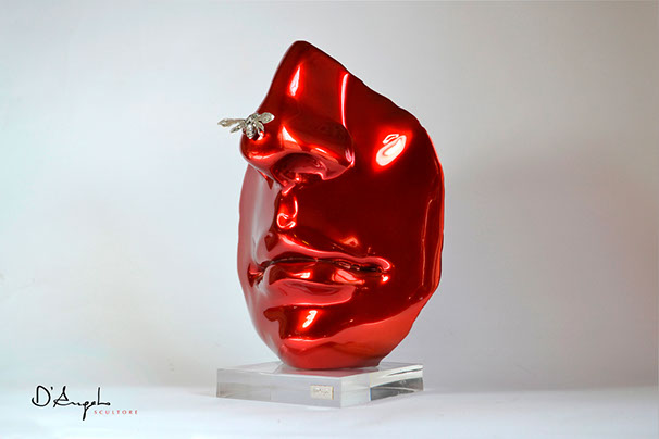 Giuseppe D'Angelo scultore opera in bronzo e tormalina nera