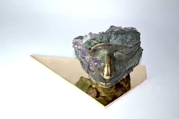 Giuseppe D'Angelo scultore opera in bronzo e tormalina nera