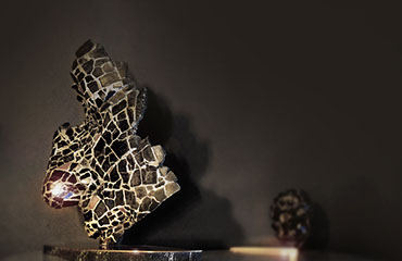 Giuseppe D'Angelo scultore opera in bronzo e tormalina nera