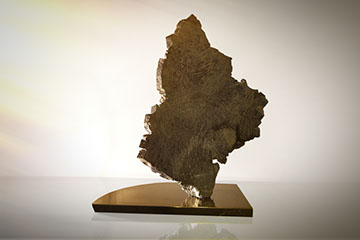 Giuseppe D'Angelo scultore opera in bronzo e tormalina nera