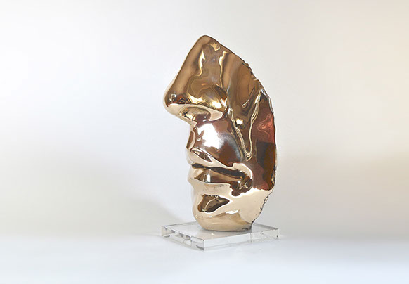 Giuseppe D'Angelo scultore opera in bronzo e tormalina nera