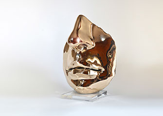 Giuseppe D'Angelo scultore opera in bronzo e tormalina nera