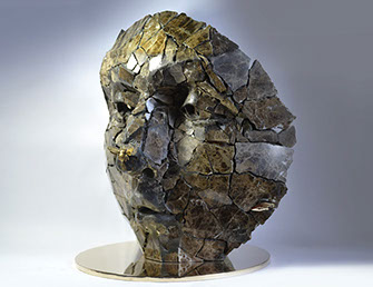 Giuseppe D'Angelo scultore opera in bronzo e tormalina nera