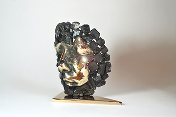 Giuseppe D'Angelo scultore opera in bronzo e tormalina nera