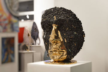 Giuseppe D'Angelo scultore opera in bronzo e tormalina nera