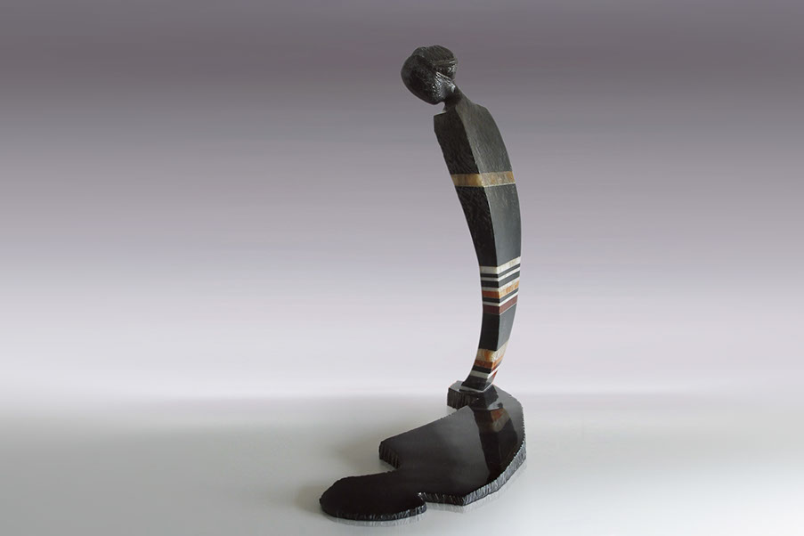 Giuseppe D'Angelo scultore, scultura in marmo policromo uomo