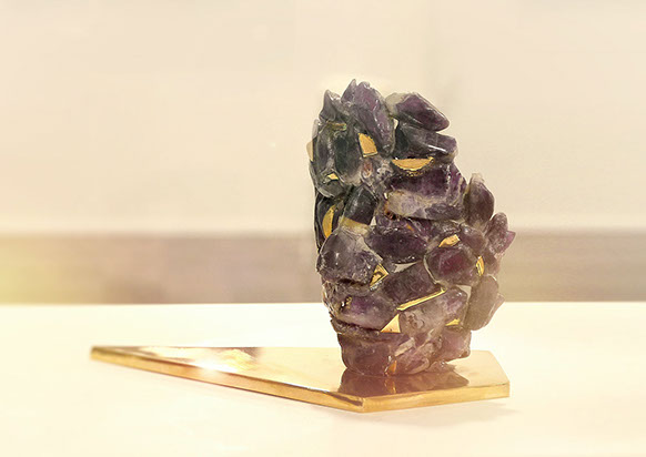 Giuseppe D'Angelo scultore opera in bronzo e tormalina nera