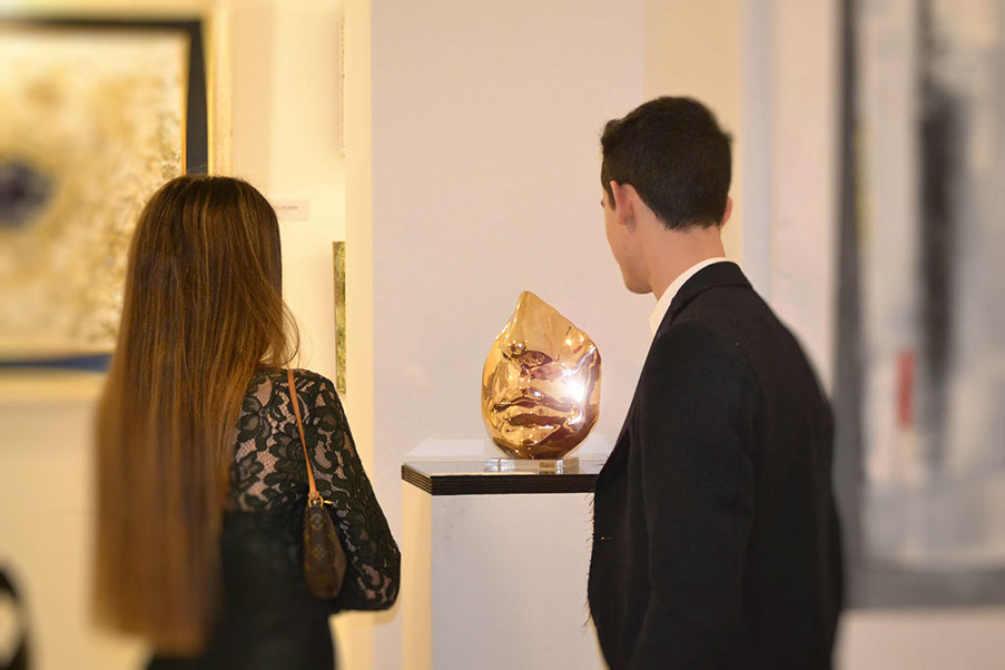 Giuseppe D'Angelo scultura in bronzo specchio