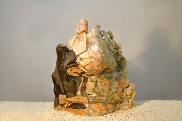 Giuseppe D'Angelo scultore opera in bronzo e tormalina nera