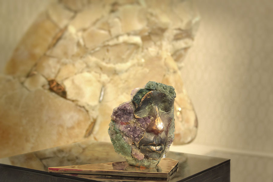 Giuseppe D'Angelo, scultore opera in bronzo e ametista